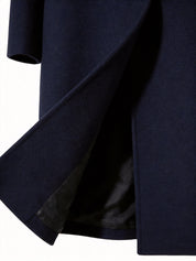 Matilda Harrison | Navy Tailored Longline Overcoat