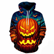 Ember Fang | Sweat à capuche d’Halloween citrouille lumineuse pour homme