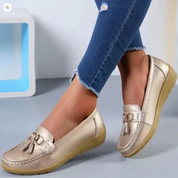 Charlotte Moreau | Mocassins confortables à pompons pour femme