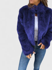Georgina Pratt | Purple Faux Fur Jacket