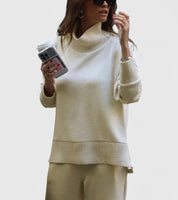 Ottilie Sandford | Knit Turtleneck Two-Piece Lounge Set