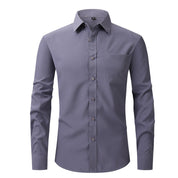 Chemise habillée blanche classique à manches longues Edward Clarke