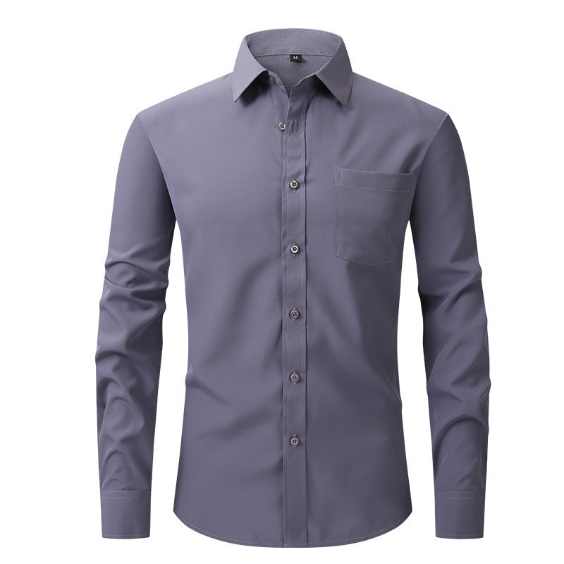 Chemise habillée blanche classique à manches longues Edward Clarke