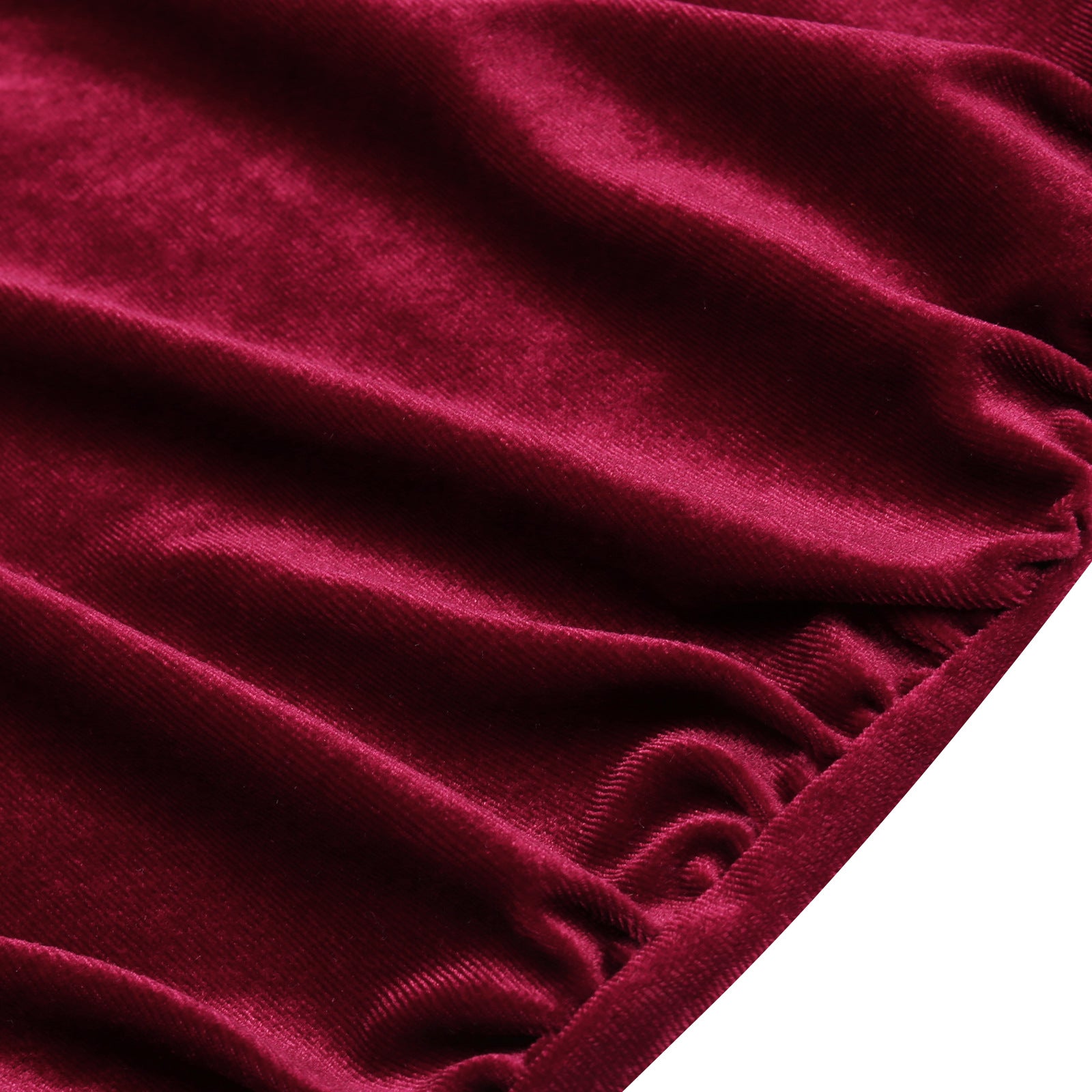 Edith Hill | Robe de fête de Noël en velours à encolure carrée