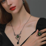 Tisseuse de toile | Collier d’Halloween araignée pour femme