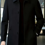 Millicent Shaw | Manteau en mélange de laine à boutonnage simple gris