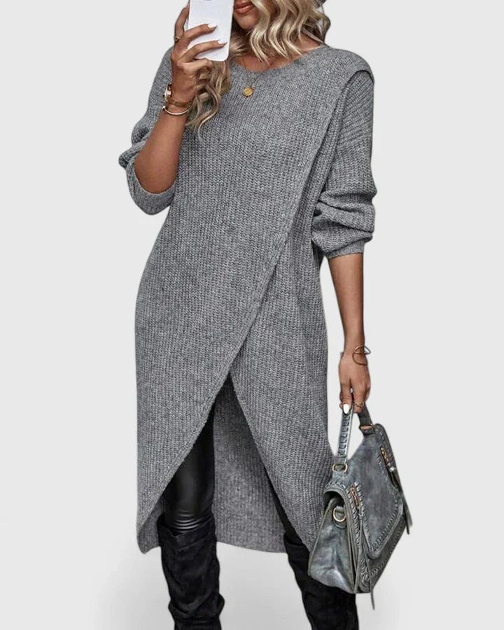 Selina Thorncliffe | Robe-pull en maille portefeuille