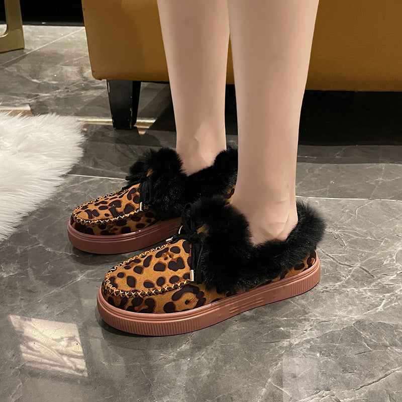 Catriona Palmer | Mocassins d’intérieur en fausse fourrure duveteuse