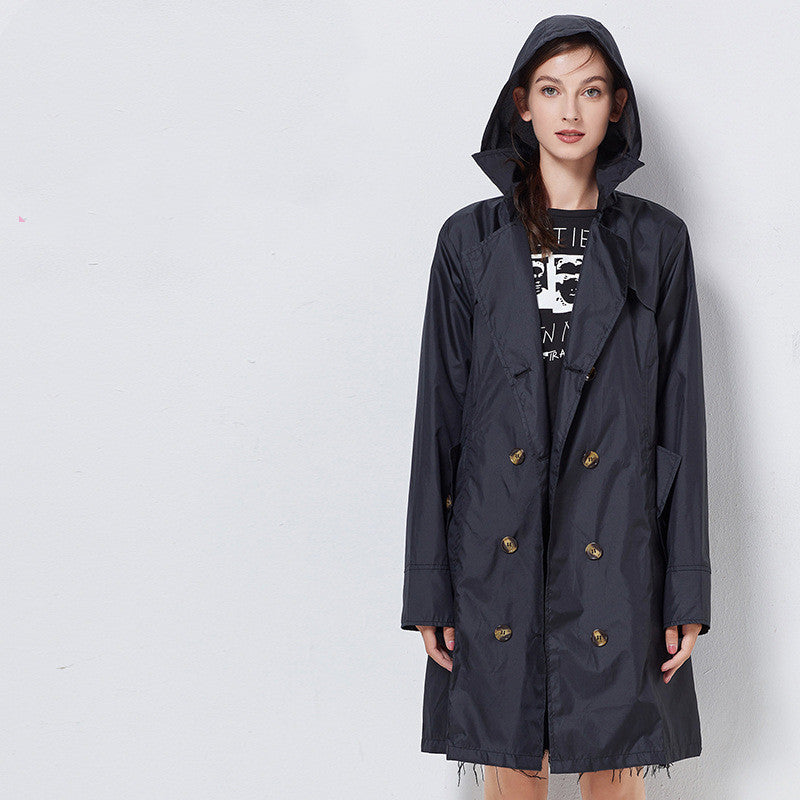 Cecily Roberts | Hooded Gingham Trench Coat with Belt