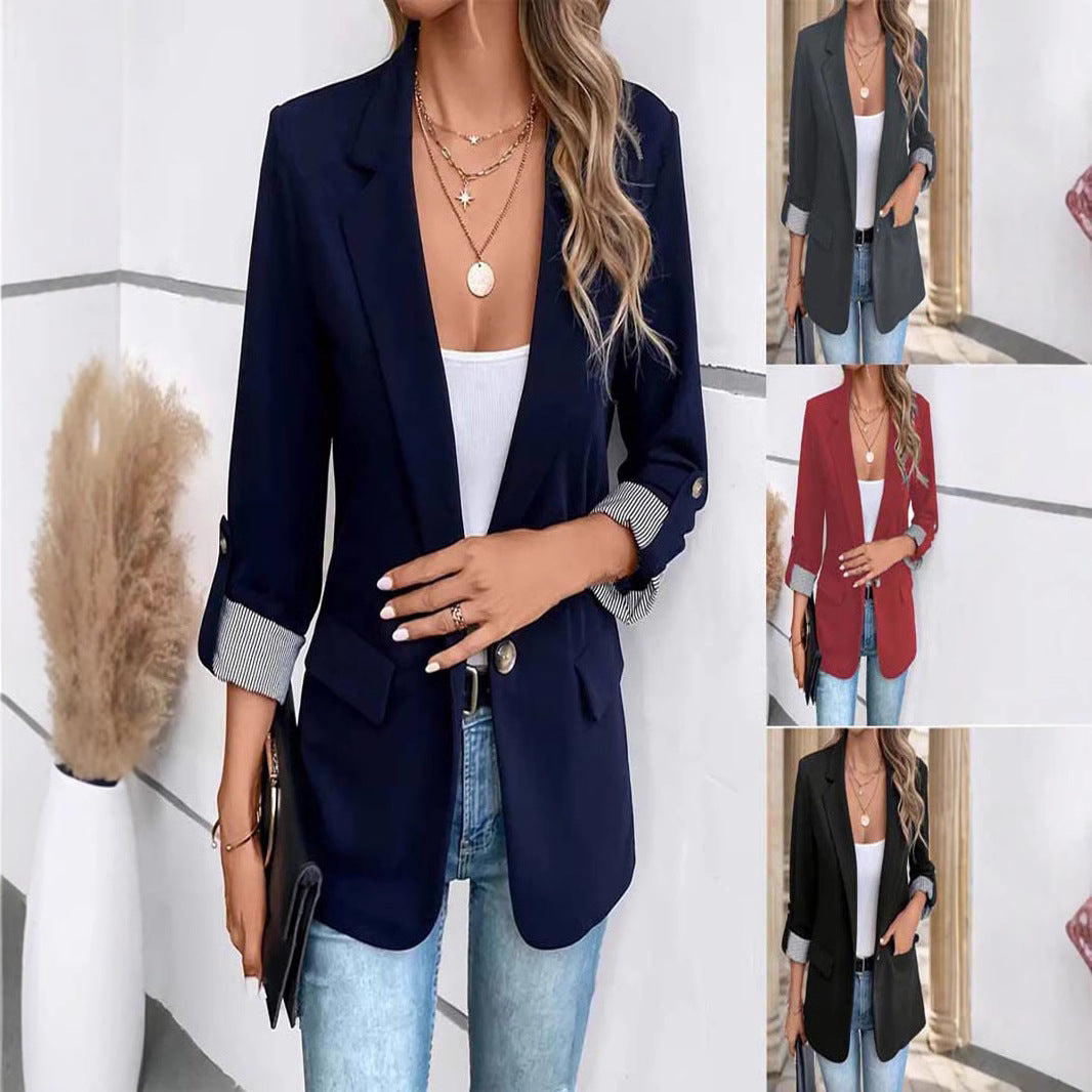 Verity Morris | Slim-Fit Cropped Work Jacket with Roll-Up Sleeves