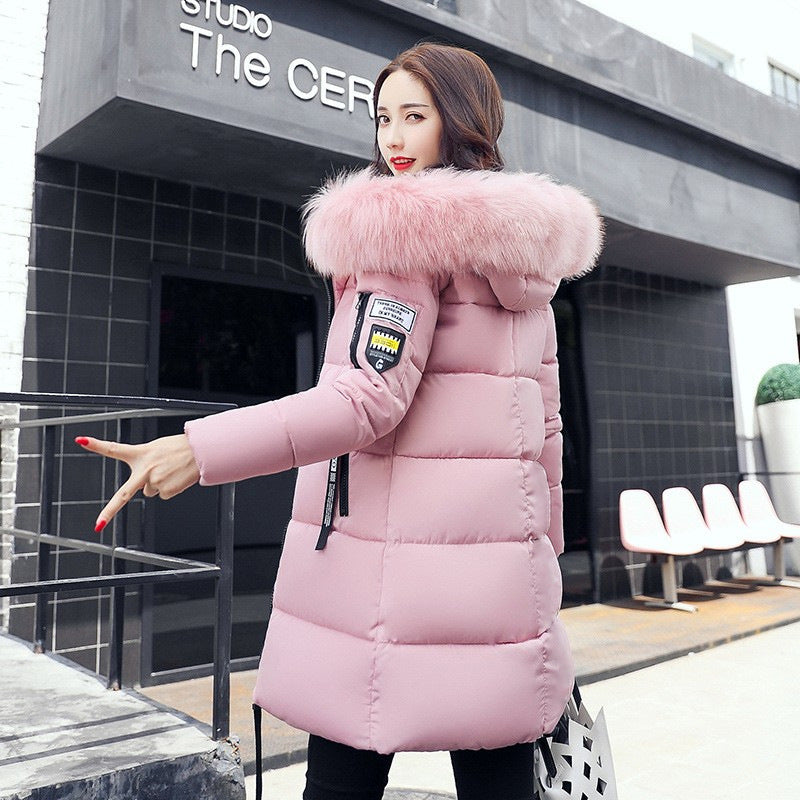 Poppy Edwards | Mint Green Faux Fur Hood Puffer Coat