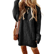 Olivia Walker | Cable Knit Sweater Dress