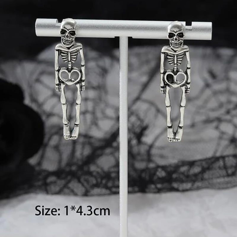 Papa osseux | Boucles d’oreilles d’Halloween squelette