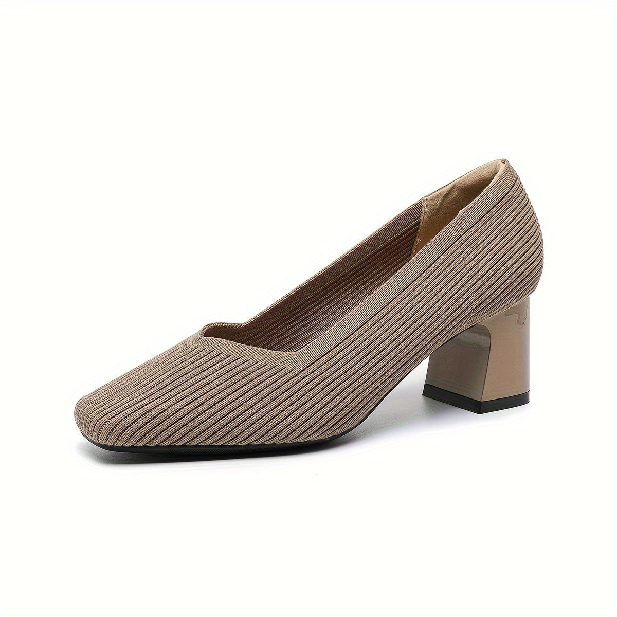 Cecily Clarke | Textured Block Heel Pumps With Arch Support
