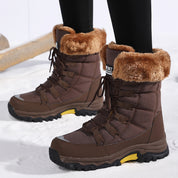 Verity Edwards | Bottes de neige imperméables à bordure en fausse fourrure