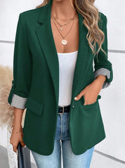 Verity Morris | Slim-Fit Cropped Work Jacket with Roll-Up Sleeves