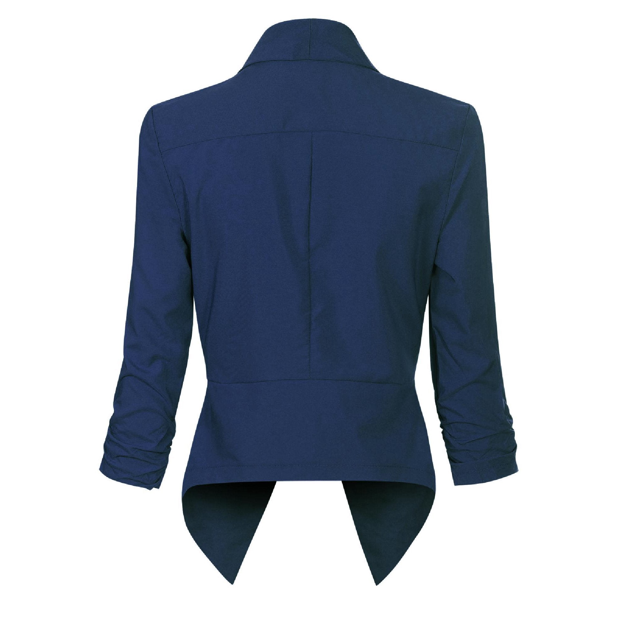 Millicent Scott | Open-Front Draped Blazer