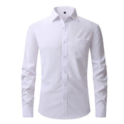Chemise habillée blanche classique à manches longues Edward Clarke