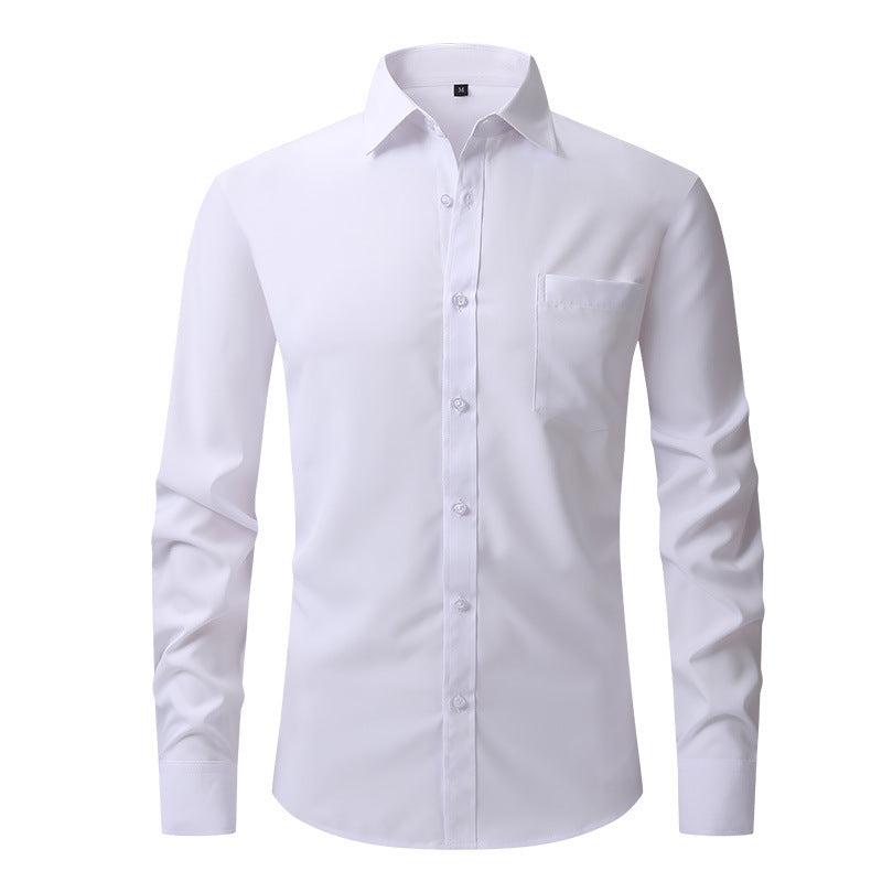 Chemise habillée blanche classique à manches longues Edward Clarke