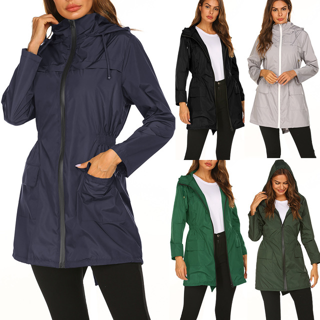 Amelia Turner | Hooded Waterproof Longline Rain Jacket