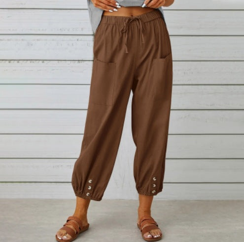 Florence Bennett | Casual Drawstring Trousers For Women