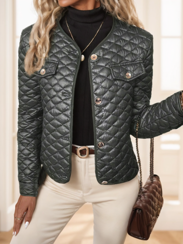 Maeve Jones | Manteau court matelassé à losanges