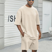 Jasper Whitmore | Ensemble coordonné oversize décontracté couleur beige pierre