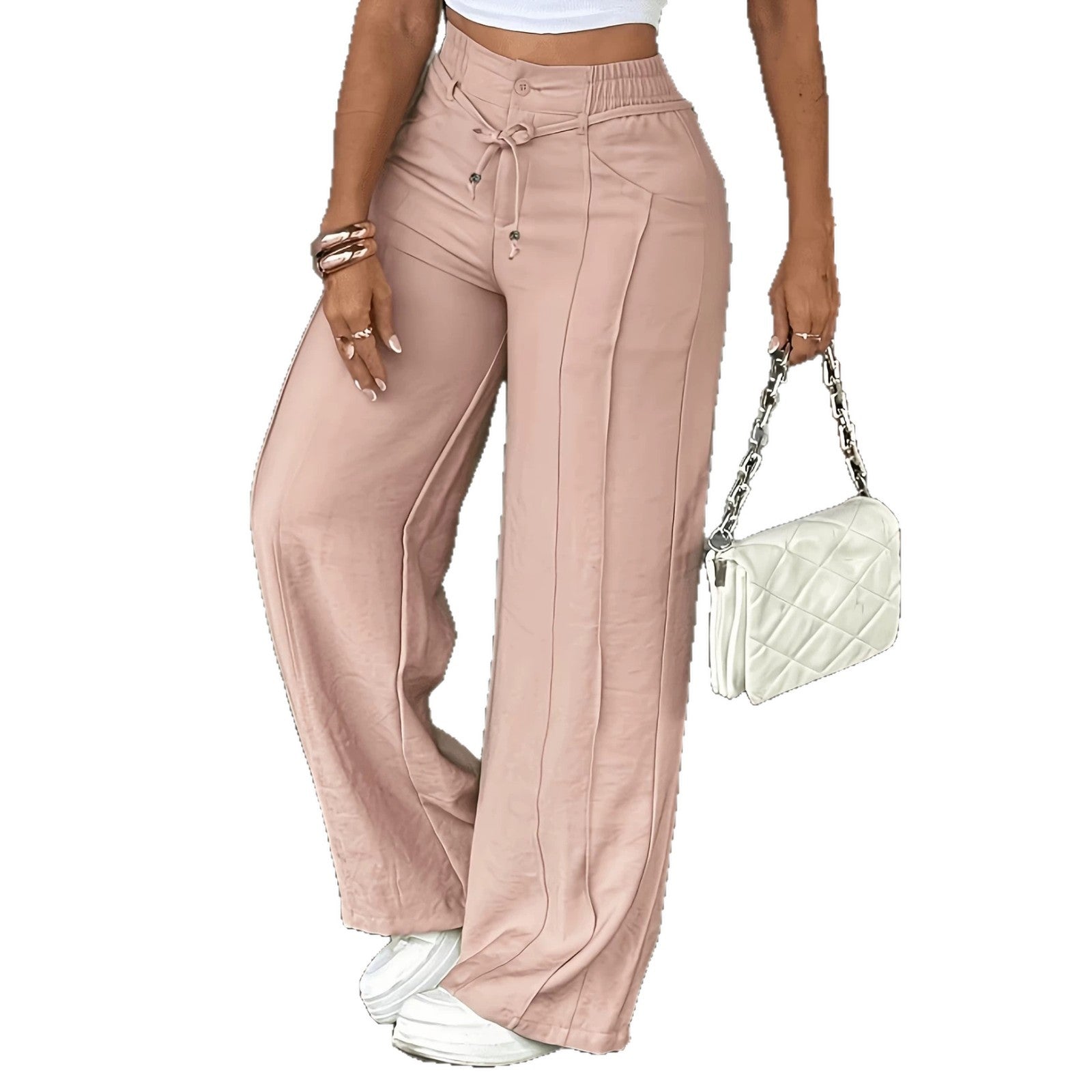 Victoria Bellini | Pantalon à jambes larges et cordon pour femme