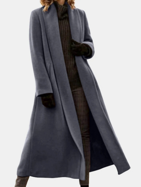 Beatrice Davies | Long Wool-Blend Wrap Coat