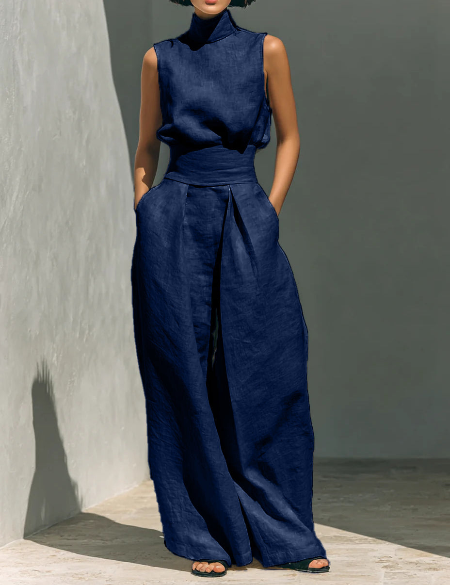 Genevieve Laurent | Linen Two Piece Set For Women