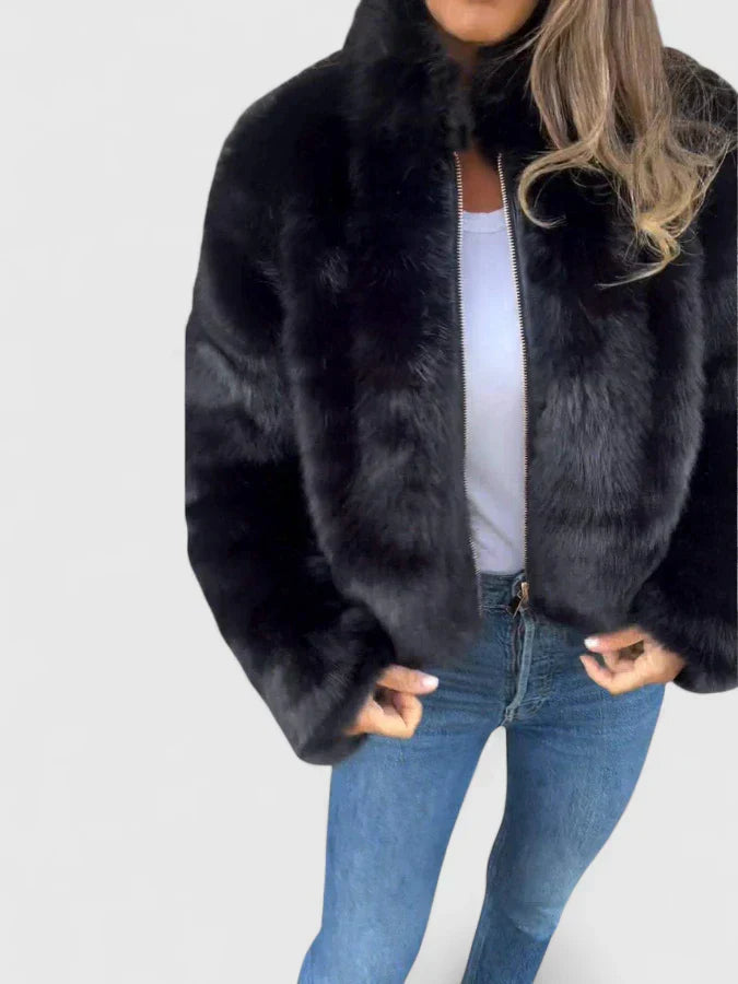 Georgina Pratt | Purple Faux Fur Jacket
