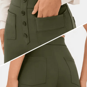 Amelia Kensington | Pantalon taille haute à jambes larges