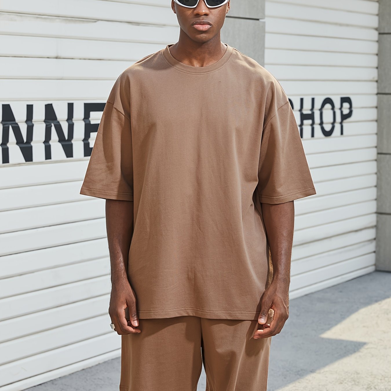 Jasper Whitmore | Ensemble coordonné oversize décontracté couleur beige pierre