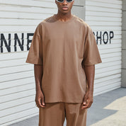 Jasper Whitmore | Ensemble coordonné oversize décontracté couleur beige pierre