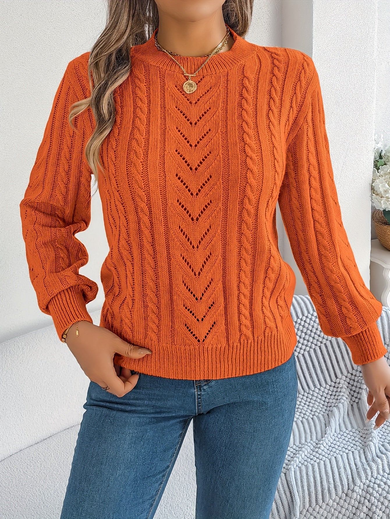 Alice Hughes | Pull texturé en maille torsadée