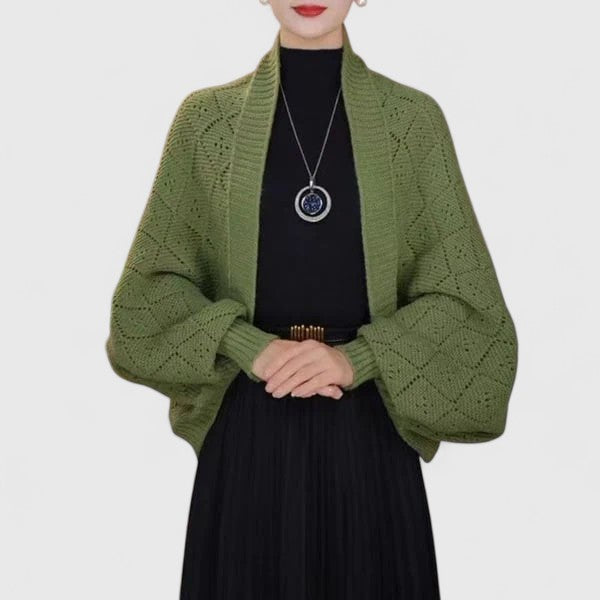 Freya Latham | Gilet enveloppant en maille épaisse
