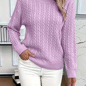 Louisa Bramley | Cable-Knit Round Neck Sweater