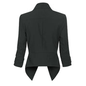 Millicent Scott | Open-Front Draped Blazer