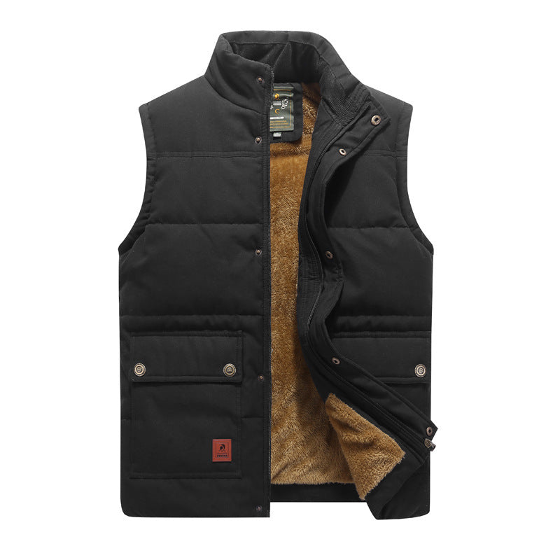 Thomas Lewis | Gilet utilitaire matelassé doublé en polaire pour homme