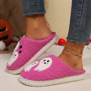 Ghostly Grin | Ghost Halloween Slippers For Women