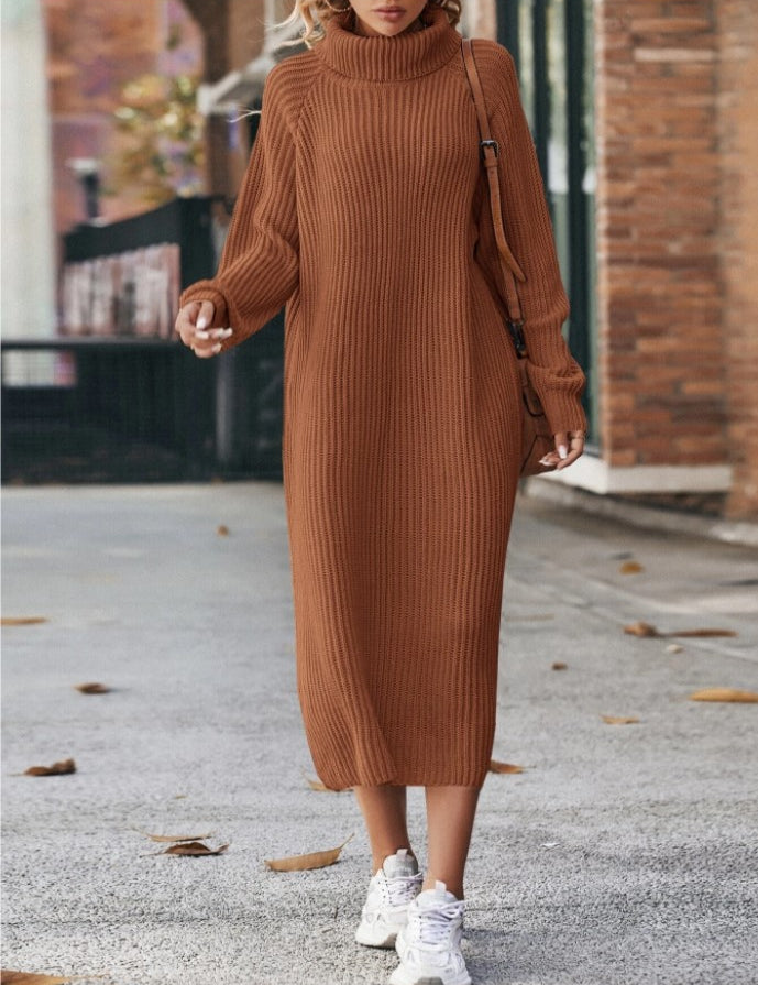 Victoria Griffiths | Turtleneck Knitted Maxi Dress