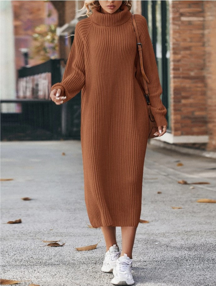 Victoria Griffiths | Turtleneck Knitted Maxi Dress