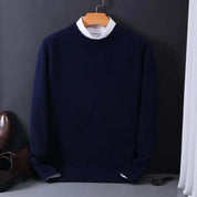 Oliver Bennett | Pull en maille douce et luxueuse à col rond pour homme
