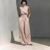 Genevieve Laurent | Linen Two Piece Set For Women