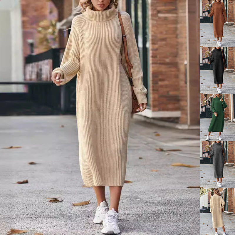 Victoria Griffiths | Turtleneck Knitted Maxi Dress