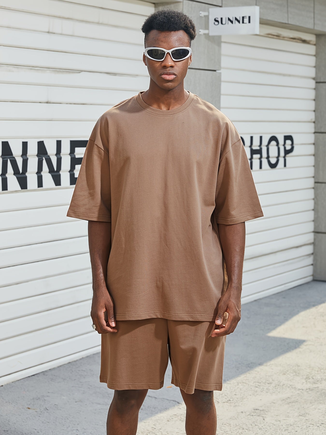 Jasper Whitmore | Ensemble coordonné oversize décontracté couleur beige pierre