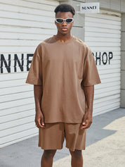 Jasper Whitmore | Ensemble coordonné oversize décontracté couleur beige pierre