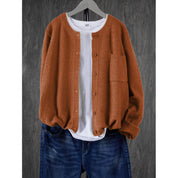Annabel Ashcombe | Rose Pink Knitted Button-Front Cardigan