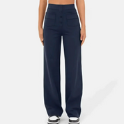 Amelia Kensington | Pantalon taille haute à jambes larges