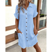 Victoria Monroe | Casual Shirt Dress For Women